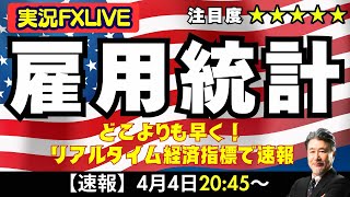 【雇用統計LIVE】リアルタイム経済指標で速報します。リスク警戒継続で結果次第では一段の株安・ドル円下落となるのかもしれません。最大級の注目度です。