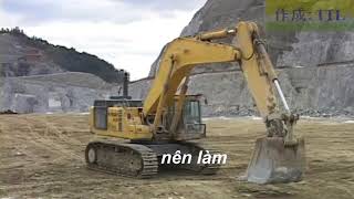 PC hydraulic excavator correct operation part II (thao tac van hanh dung may xuc)