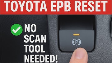 How to retract Toyota electronic parking brake without scan tool