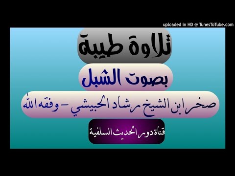 تلاوة للشبل صخر ابن الشيخ رشاد الحبيشي