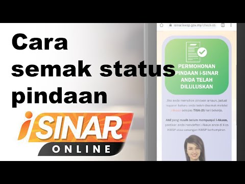 Cara semak kelulusan pindaan i-Sinar ,KWSP