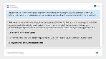Production Costs Jump 20%! AI Pricing Strategy with Decision Pulse AI