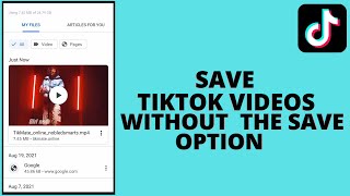 How To Save Tiktok Video Without Save Option (2023)