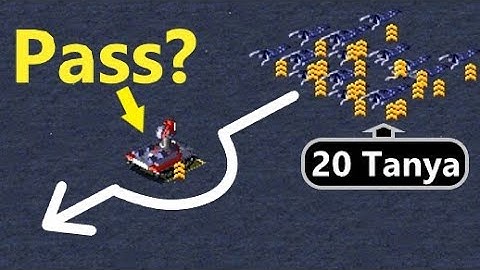 Can Tanya pass by Prism Tank? - Red Alert 2