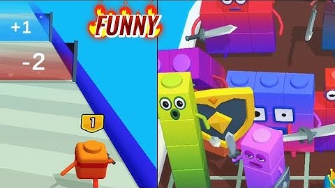 MERGE NUMBER CUBE,😍💯 Fam Run/ Merge Buttle, FUNNY GAME PLAY. #merge #mergealphabetlore #android