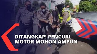 Ditangkap Polisi, Dua Pelaku Pencurian Motor Teriak Mohon Ampun