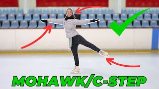 Learning a Mohawk/C-step On Ice | Figure Skating