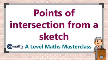 Points of intersection from a sketch - A Level Maths Masterclass (P4.4)