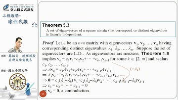 [線性代數] 第 8-5 單元: Diagonalization of Matrices 2/2