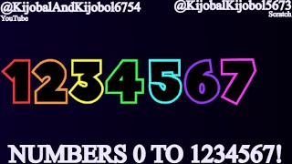 Numbers 0 To 1234567, With Sounds!