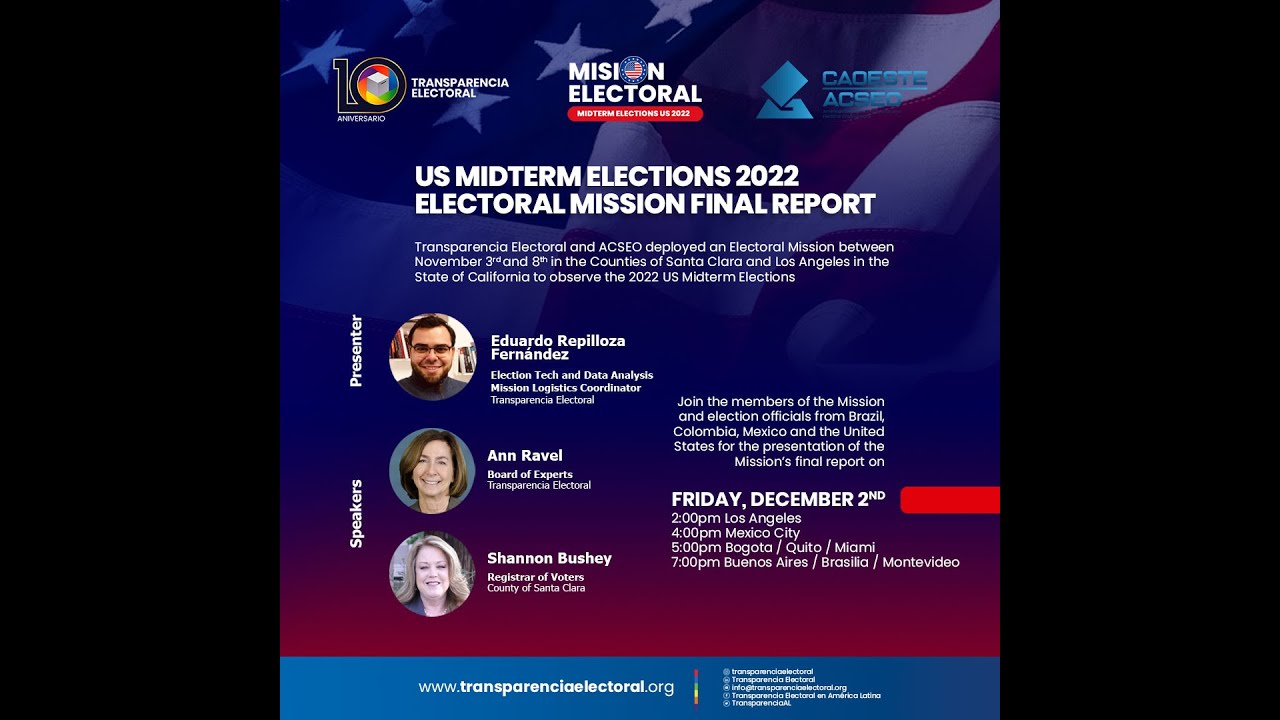 A Balance of Transparencia's Electoral Mission to the 2022 US Midterm ...