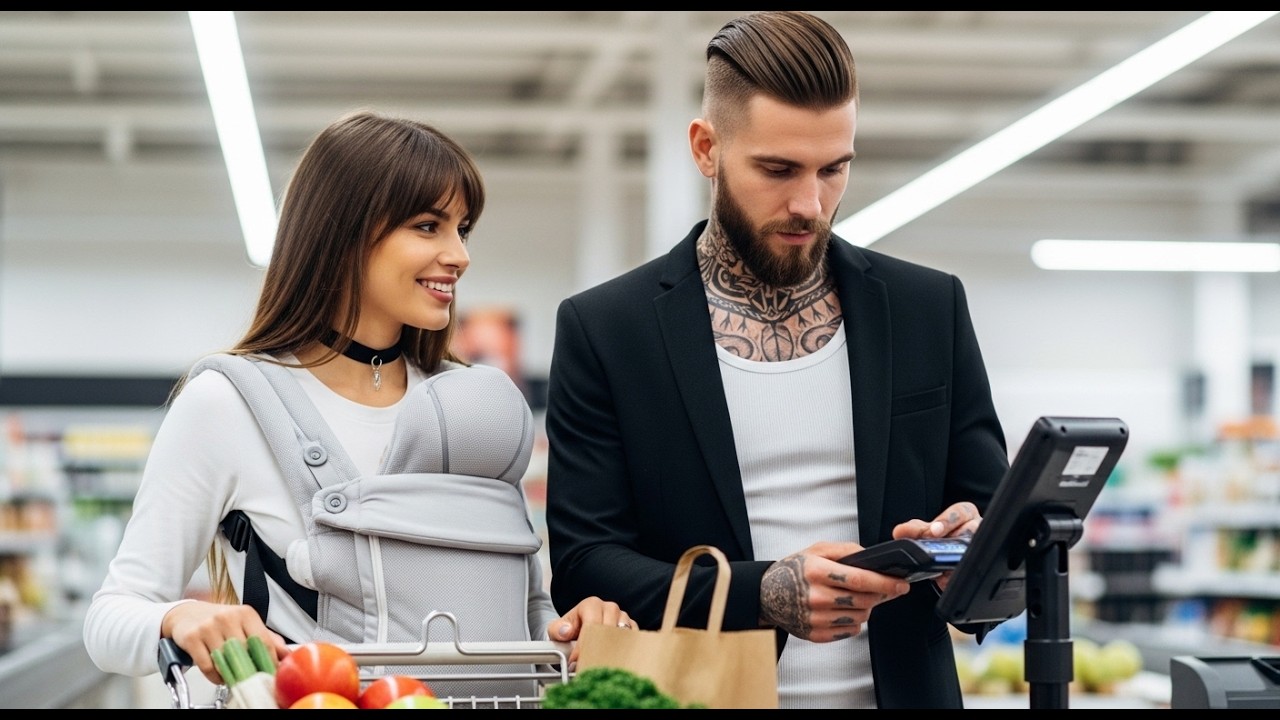 Single Mom with Her Baby Drops Her Groceries — Until the Mafia Boss Sees and Pays for Everything