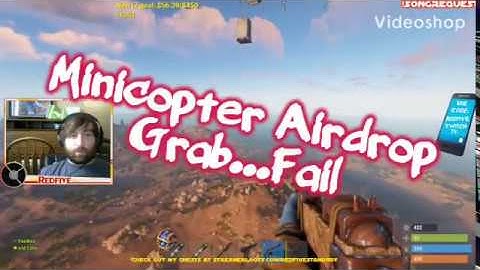 Rust 2019 Minicopter Airdrop Fail! Epic fail!