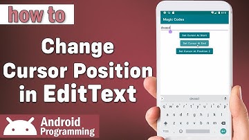 how to move cursor inside edittext in android