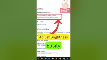 Change Brightness in Windows 10 Fast!