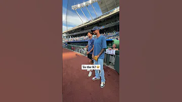 Throwing The First Pitch At The KC Royals 