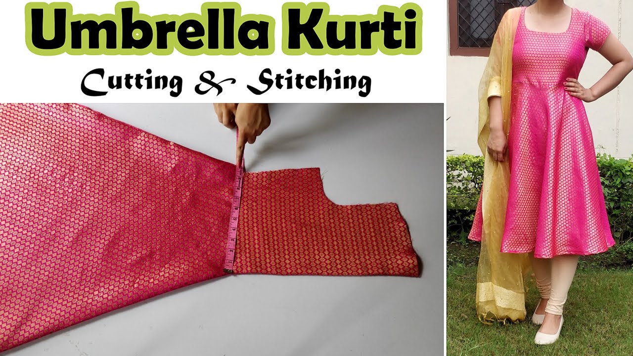 16 Panel Anarkali Kurti cutting and stitching | VibhasFashion