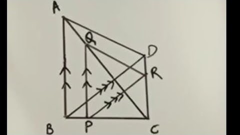 Triangles ABC and DBC lie on the same side of BC. From a point P on BC, PQ||AB and PR||BD are.....