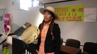 Margarita Condori, coplera de la Comunidad Aborigen de Lagunillas de Pozuelos