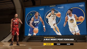 Super Rare! Best Two Way Middy Point Forward build! NBA 2K23! Edwards, Wiggin! OLD & NEW GEN