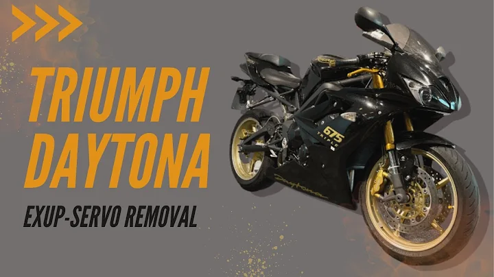 Triumph Daytona 675 - EXUP valve motor removal & test drive
