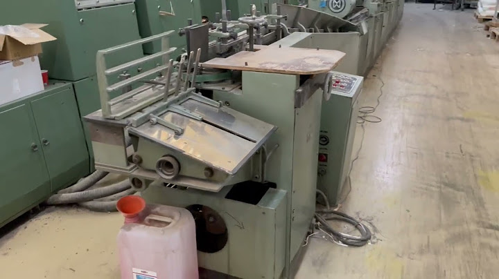 Muller Martini 201 gatherer with criss cross delivery