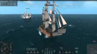 Naval Action Game - Ep 12. Victory 3rd Rate vs Two 3rd Rate