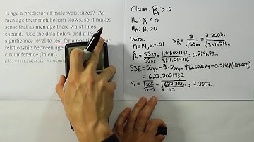 Testing a hypothesis about the slope of a regression line, problem 2