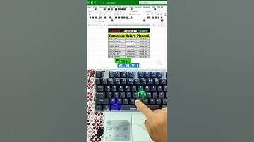 Turn Any Excel Table into an Image with Just One Shortcut – You’ll Wish You Knew This Sooner! #tips