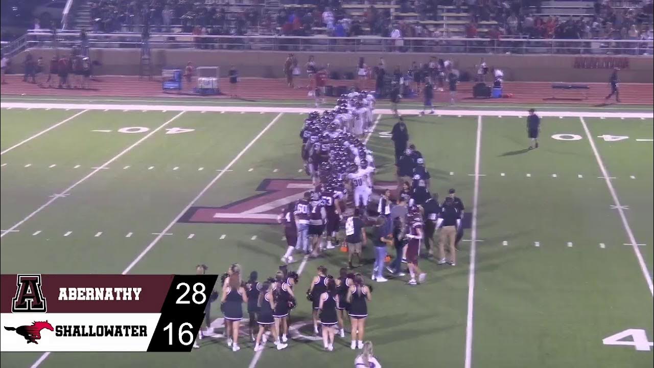 Abernathy Antelope Football VS Shallowater Mustangs YouTube