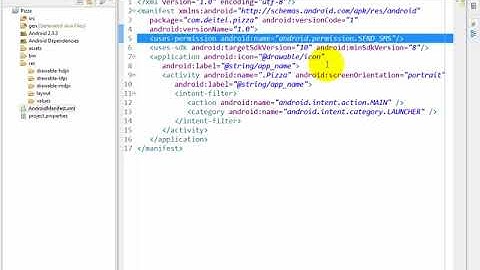 lesson15 02 Reviewing the AndroidManifest xml file