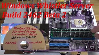 Test installation of the Windows Whistler Server 2462 Beta 2