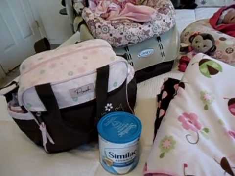 Whats In My Reborn Diaper Bag - YouTube