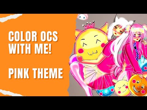 watch me color two original characters | speedpaint process