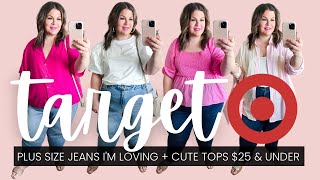 👚PLUS SIZE Target try on | Affordable plus size jeans and tops for Spring! 🌸