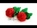 Роза из ленты своими руками / Красивая роза за 10 минут / DIY Ribbon rose / Handmade rose tutorial