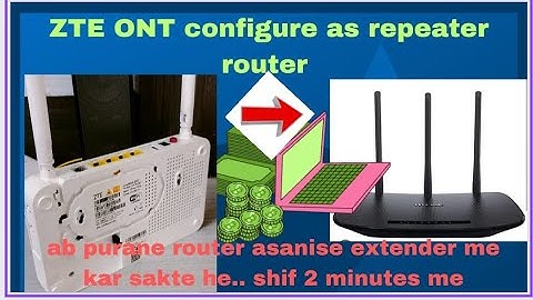 How to ZTE router F670L Use as WI-FI Extender or Repeater || Extra Airtel/GTPL Router use as router