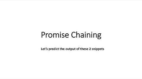 JavaScript Exercise 2: Promise Chaining - JavaScript Tutorial