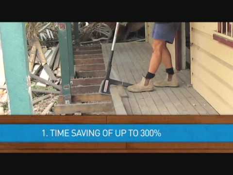 Ezy Lifter Ergonomic Tool To Remove Floor Boards Decking Youtube