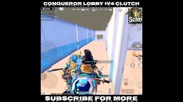 Conqueror lobby 1v4 clutch #shorts #bgmi #pubgmobile #short #shortsfeed