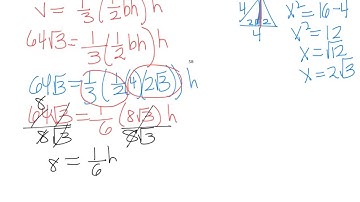 Unit 7 Lesson 11 The Volume for Pyramids, Cones & Spheres Notes
