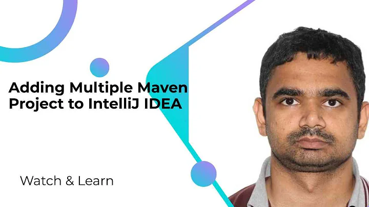 Adding Multiple Maven Project to IntelliJ IDEA