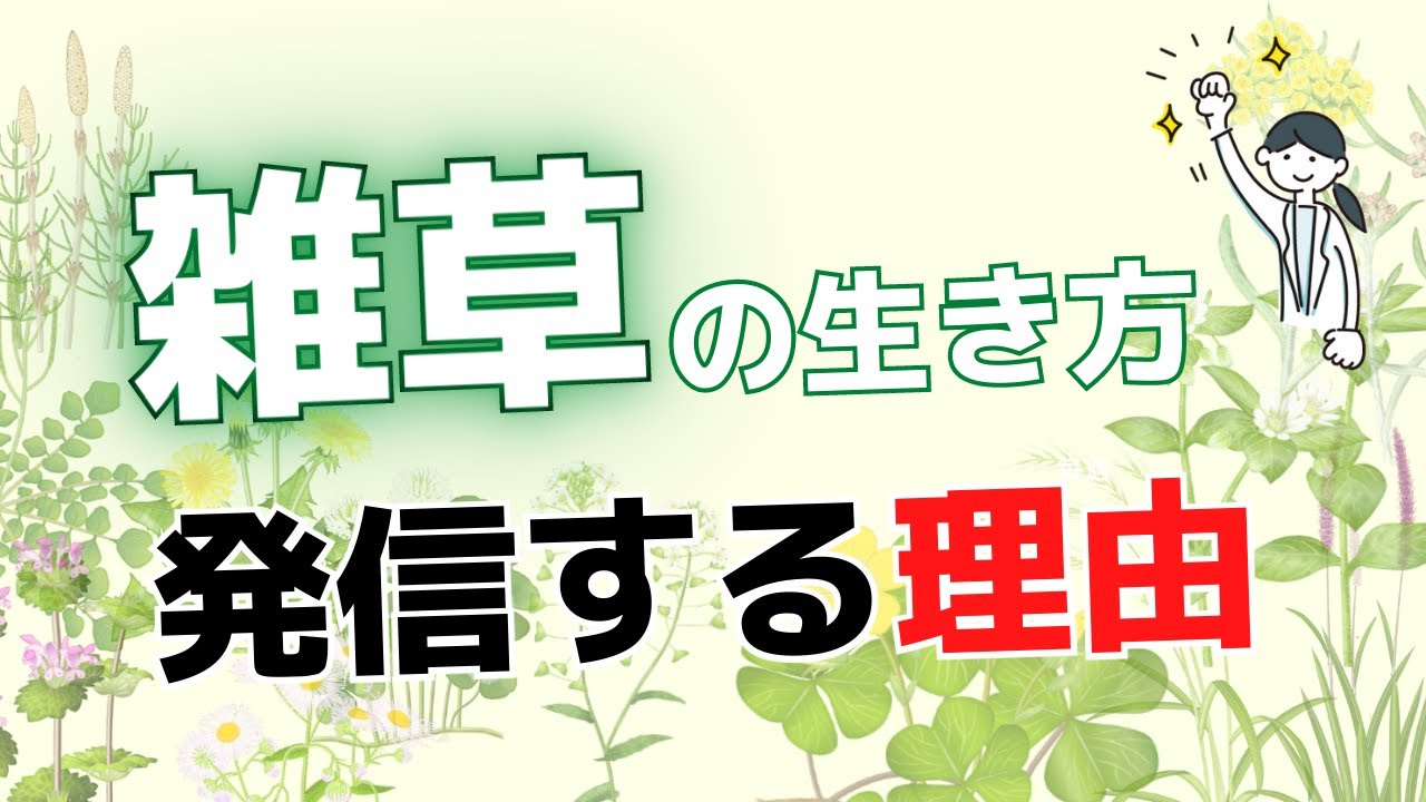 雑草と私 雑草の生き方研究家の私と雑草との出会い Youtube 雑草と私 雑草の生き方研究家の私と雑草との出会い Youtube