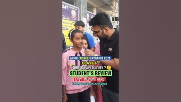 Sainik School (AISSEE) Entrance Exam 2025 Class 6th Paper Review | Student