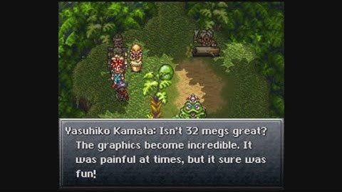 Chrono Trigger (SNES) - Dev Room ending