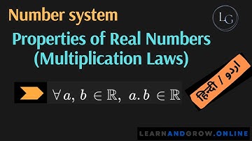 Define Properties of Real Numbers, Multiplication Laws, Hindi, Urdu, (G11,C1,4)