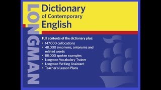 Longman Dictionary Of Contemporary English 5th Edition là một cực l...