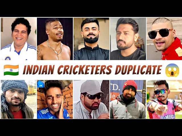 Indian Cricketers Duplicate | Lookalike | Virat Kohli Rohit Dhoni Dhawan Sachin Hardik Surya Rinku class=