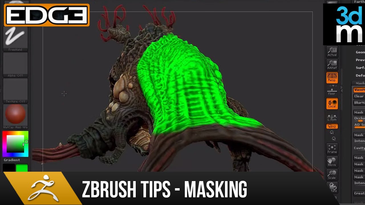 how to make rubber masks zbrush