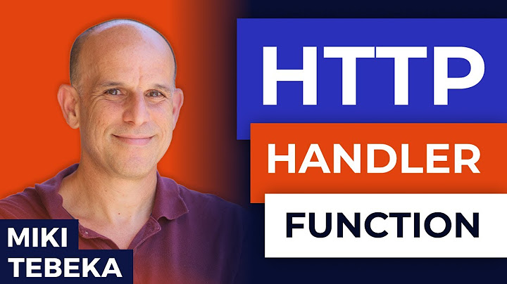 Writing an HTTP handler function in Go